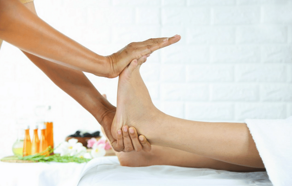 Reflexology foot massage