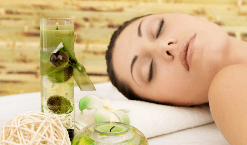Aromatic Olive Oil Massage Healthy Skin