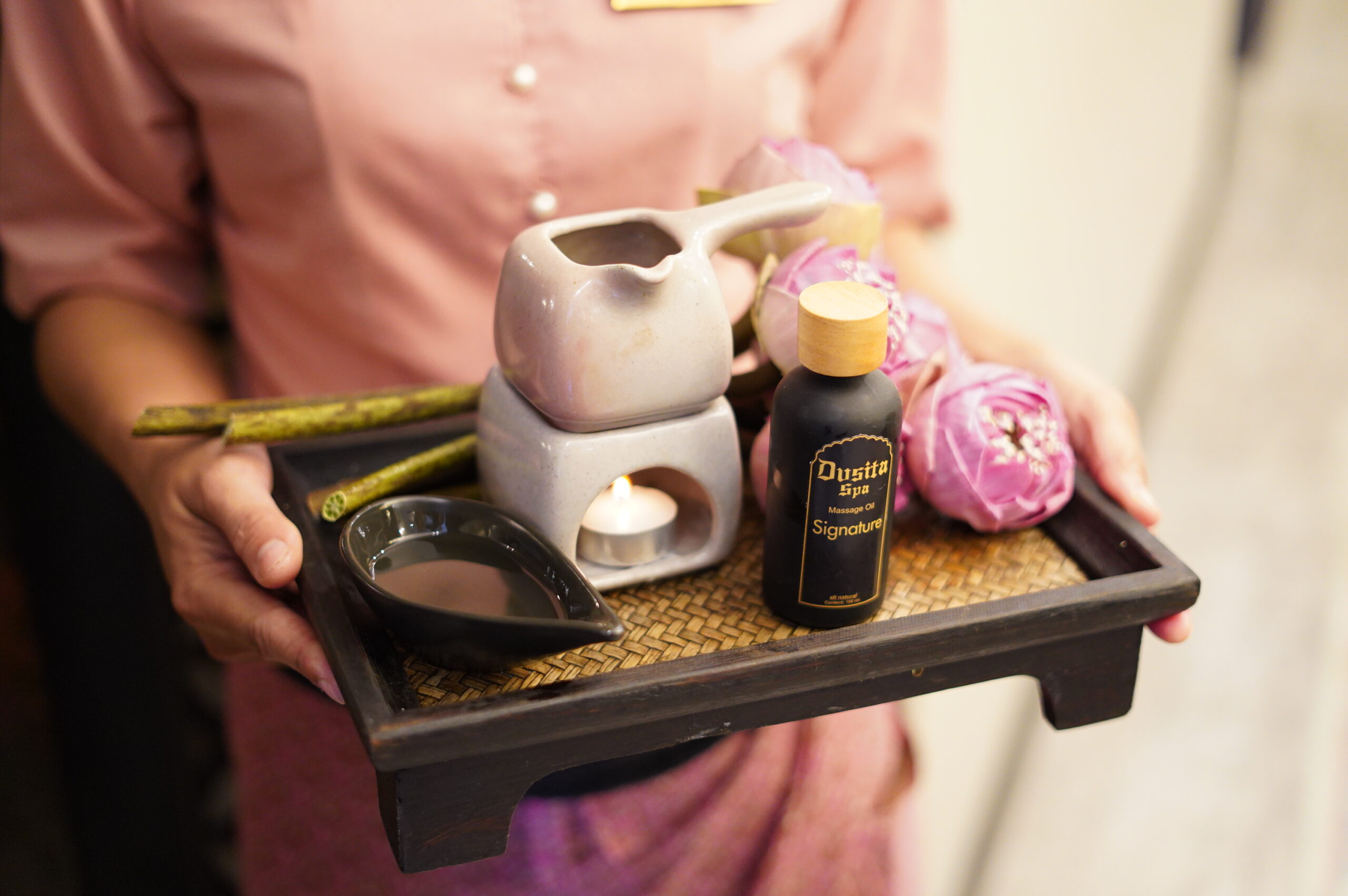 Dusita Spa body care collection — luxury spa products from Koh Samui